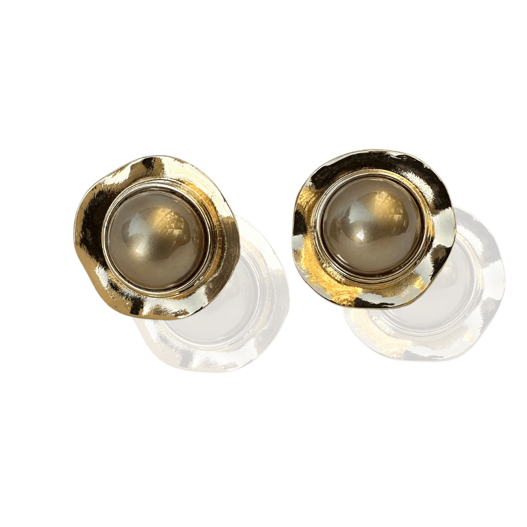 Grey & Gold Studs