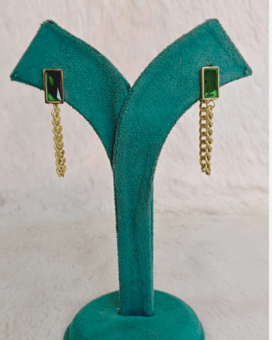 Emerald Cascade Earrings